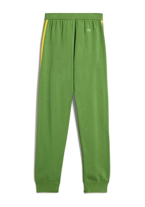 Green and yellow stripe detail knitted trousers - Adidas by Wales Bonner - unisex ADIDAS BY WALES BONNER | IW1176GRN